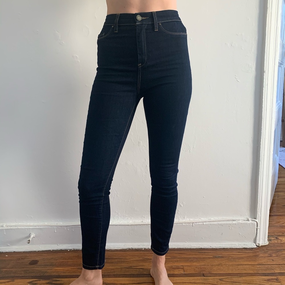 Women’s dark blue jeans